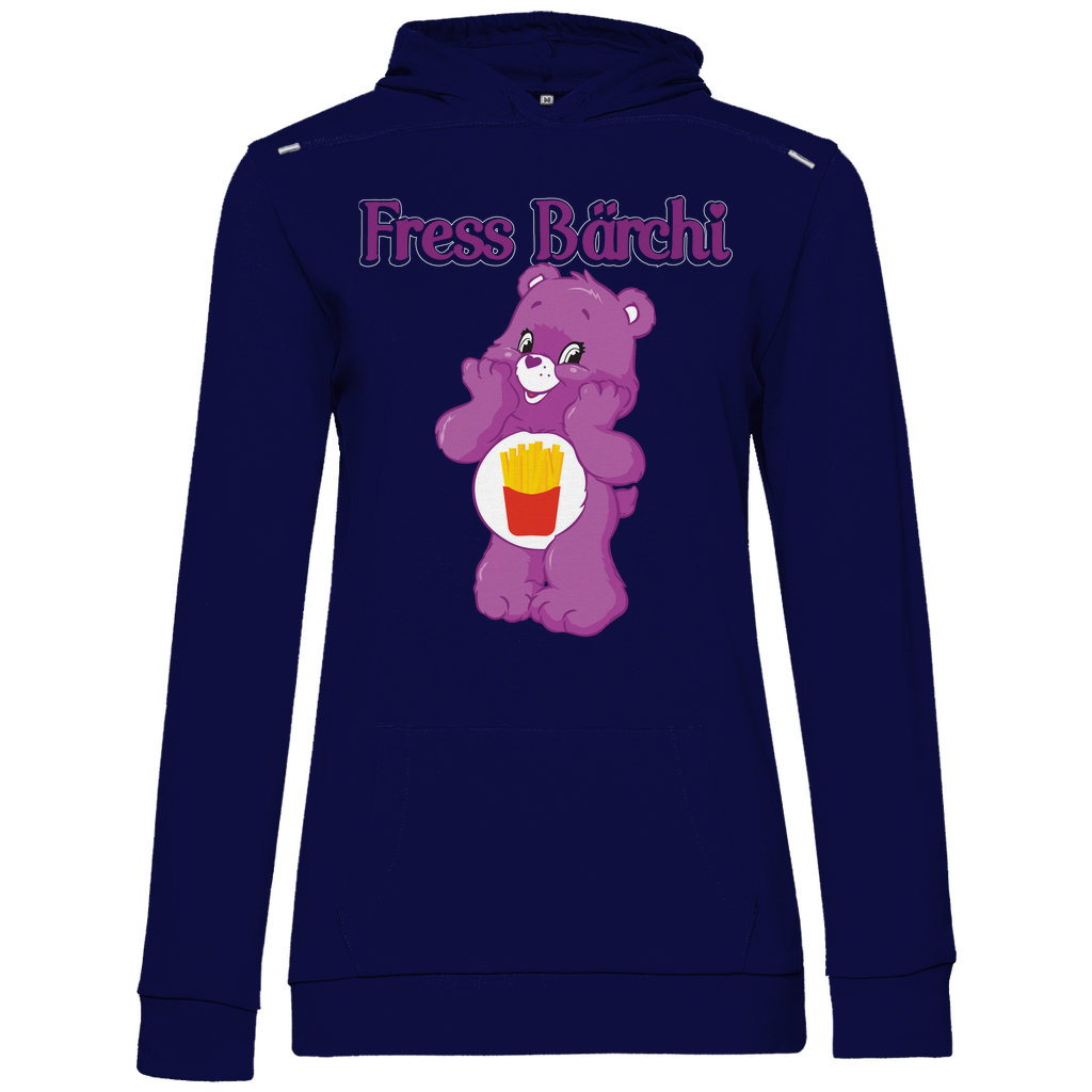 Fress Bärchi - Glücksbärchi - Damen Hoodie Navy Blue