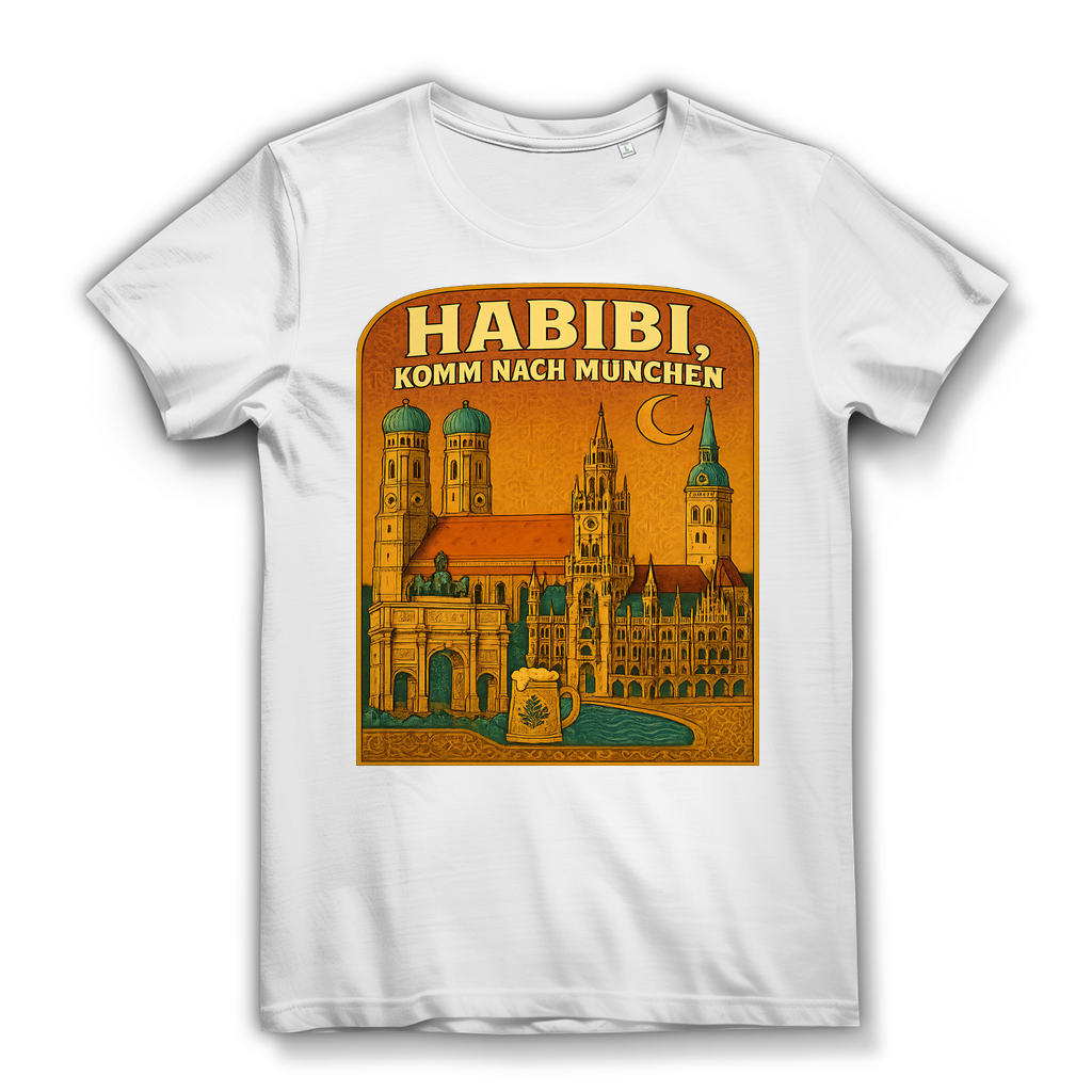 Habibi komm nach München - Damen Premium Bio T-Shirt White