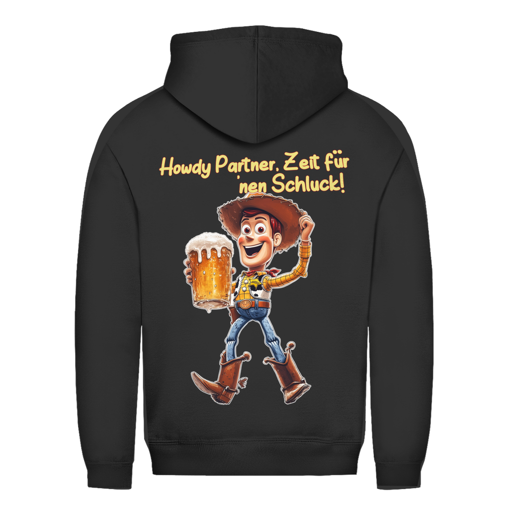Howdy Partner Zeit für nen Schluck - Woody Toy Story - Damen Hoodie Jet Black