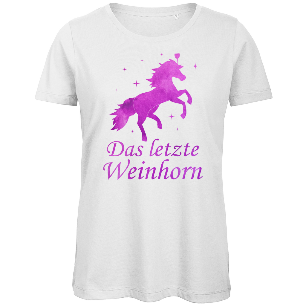 Das letzte Weinhorn - Prinzessin Aquarell - Damen Premium Bio T-Shirt White