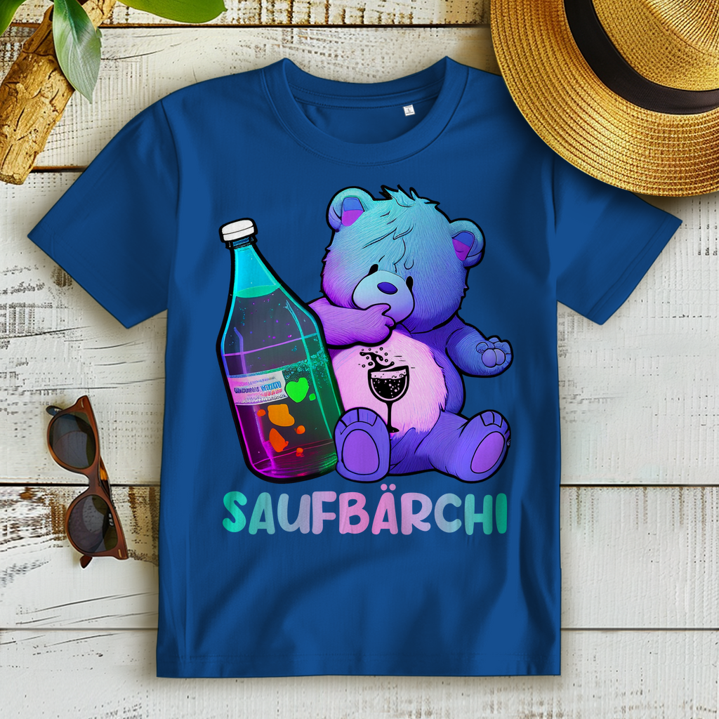 Saufbärchi - Glücksbärchi - Damen Premium Bio T-Shirt