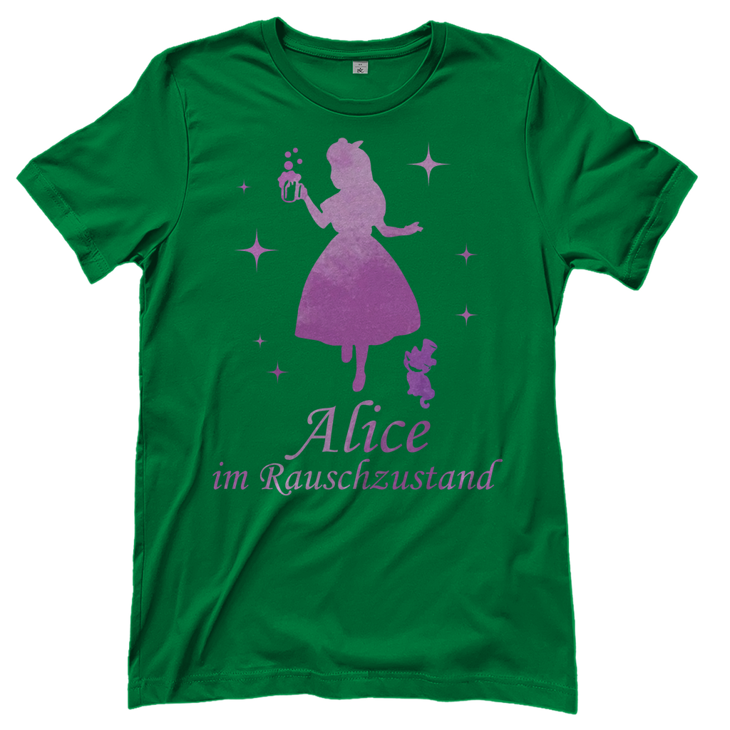 Alice im Rauschzustand - Prinzessin Aquarell - Damenshirt Kelly Green