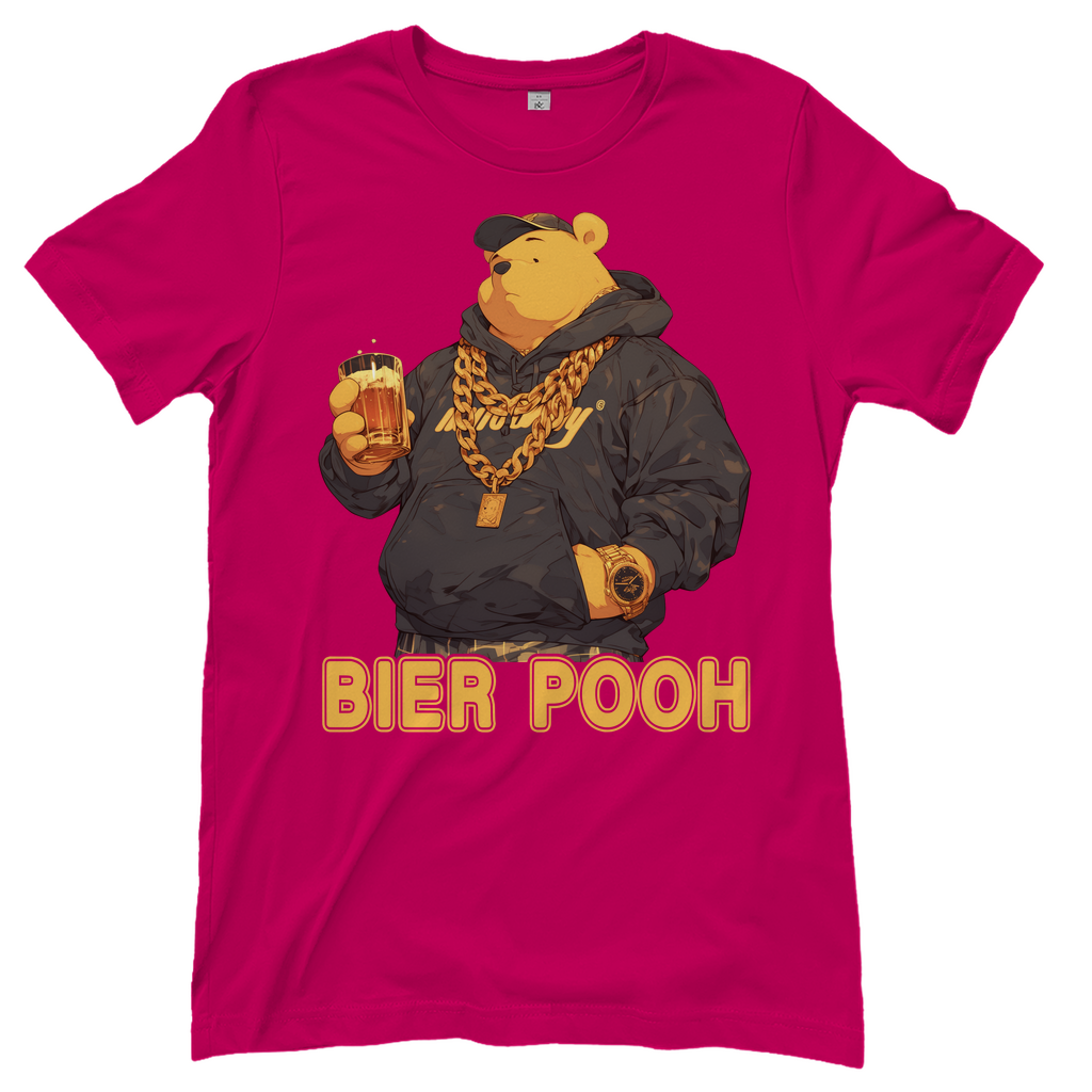 Winnie the Bier Pooh - Damenshirt Sorbet