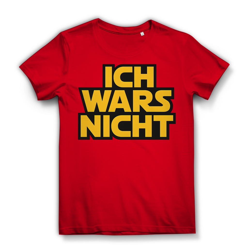 Star Wars Shirt Damen Parodie Ich Wars Nicht Bio XS-XXL Red