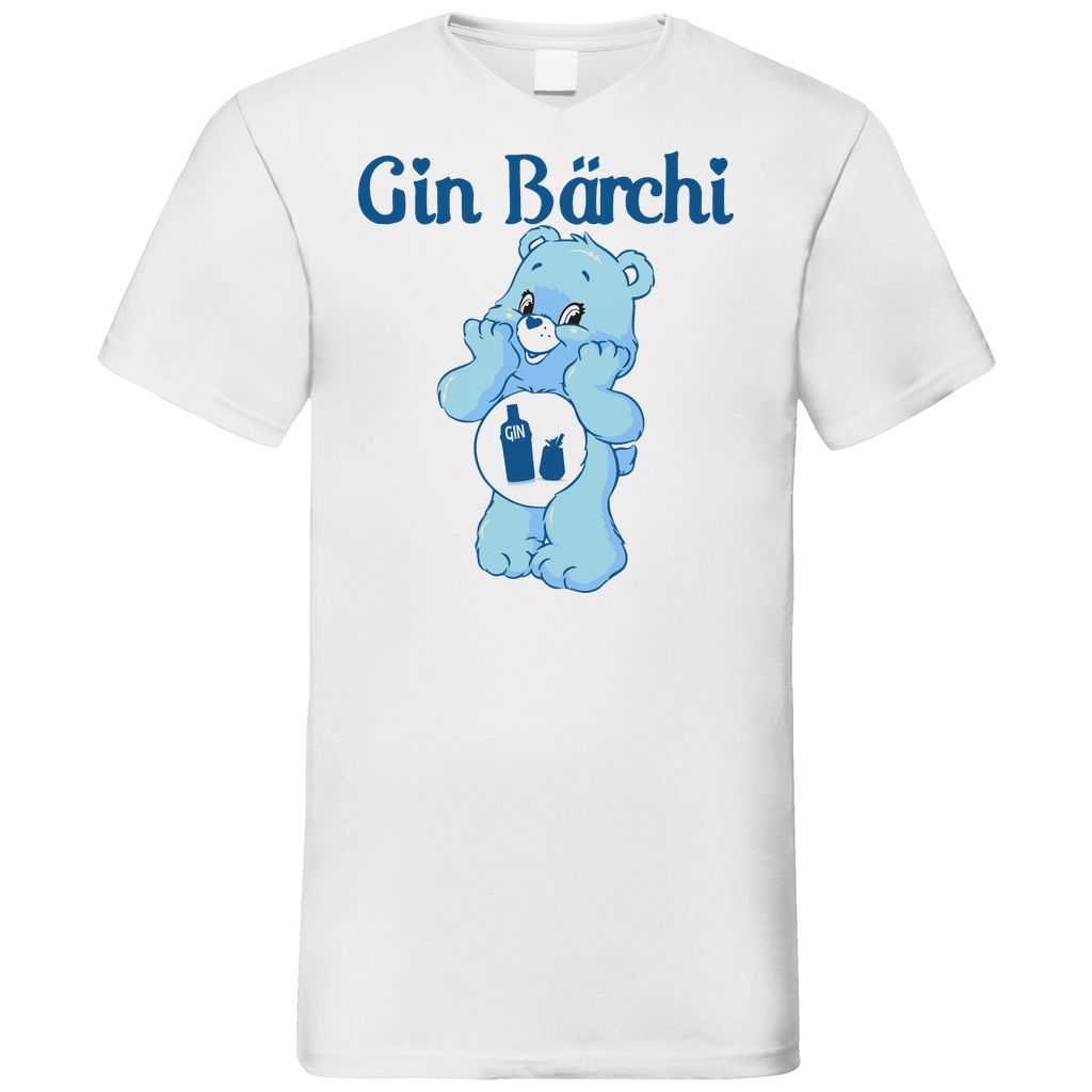 Gin Bärchi - Glücksbärchi - Herren V-Neck Shirt