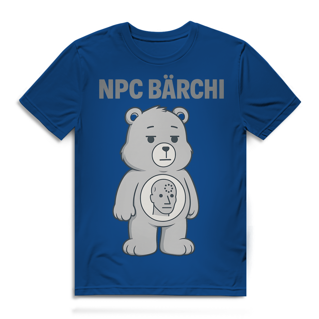 NPC Bärchi - Glücksbärchi - Herren Premium Bio T-Shirt Royal Blue