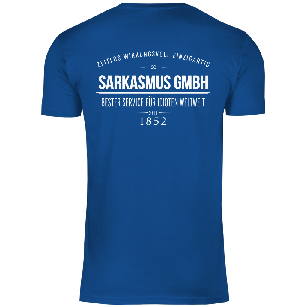 Sarkasmus GmbH bester Service für Idioten weltweit - Herren Shirt Royal Blue