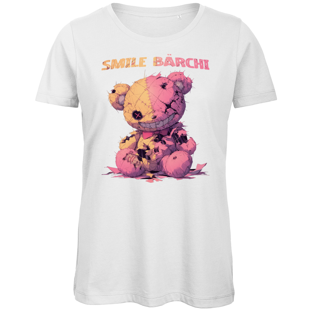 Smile Bärchi - Damen Premium Bio T-Shirt White