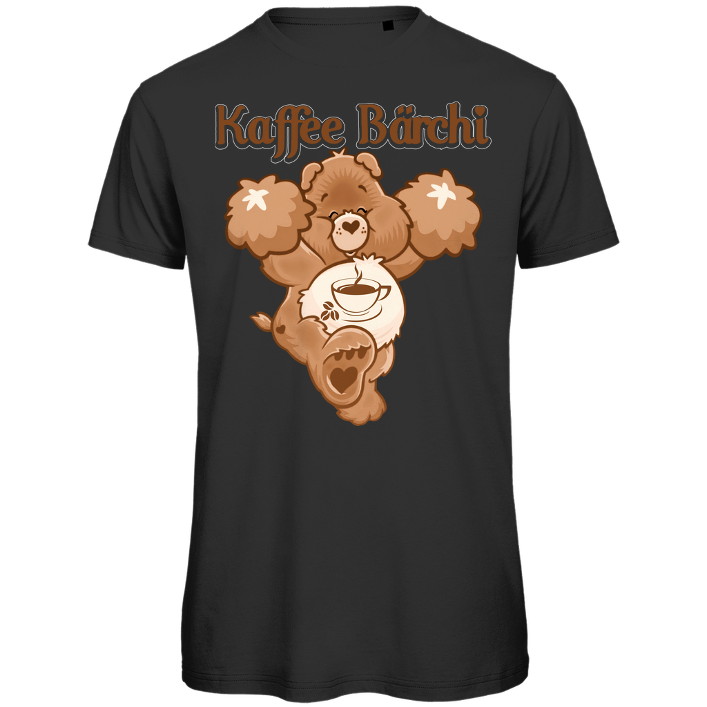 Kaffee Bärchi Glücksbärchi - Herren Premium Bio T-Shirt Black
