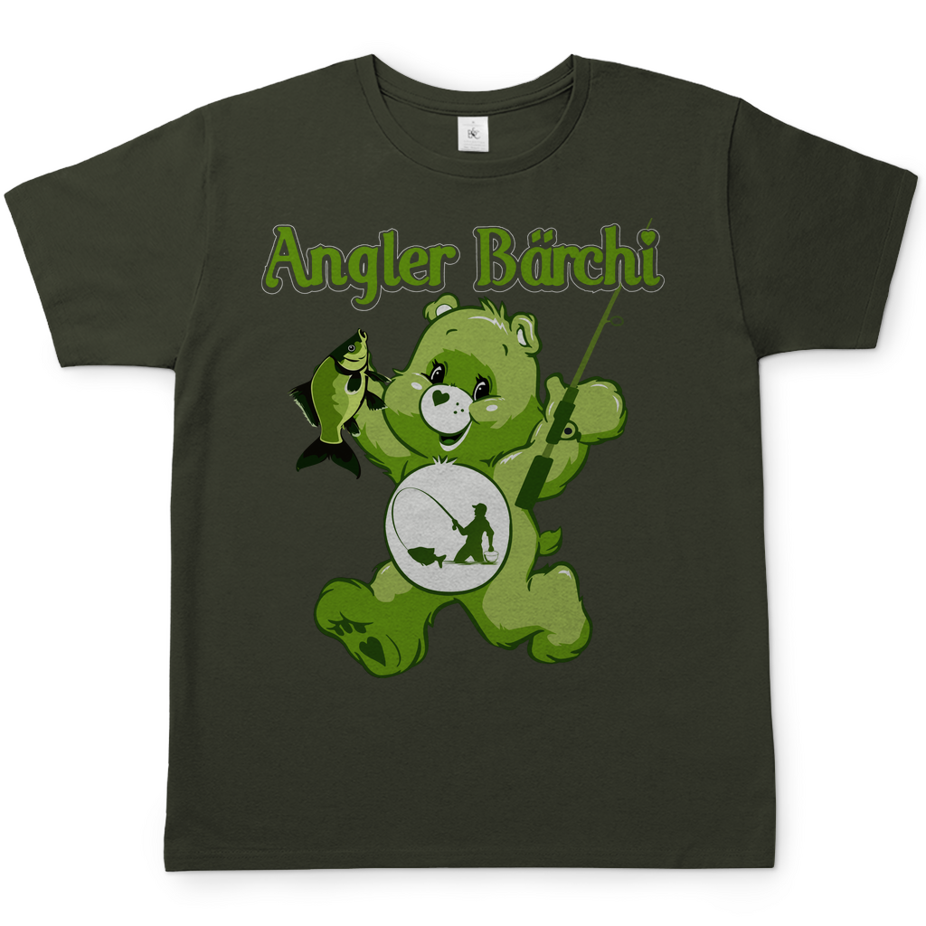 Angler Bärchi - Glücksbärchi - Herren Shirt Urban Khaki