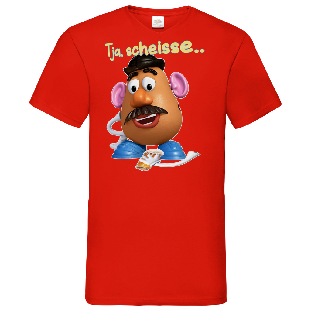 Tja, scheisse - Charlie Naseweis Toy Story - Herren V-Neck Shirt Red