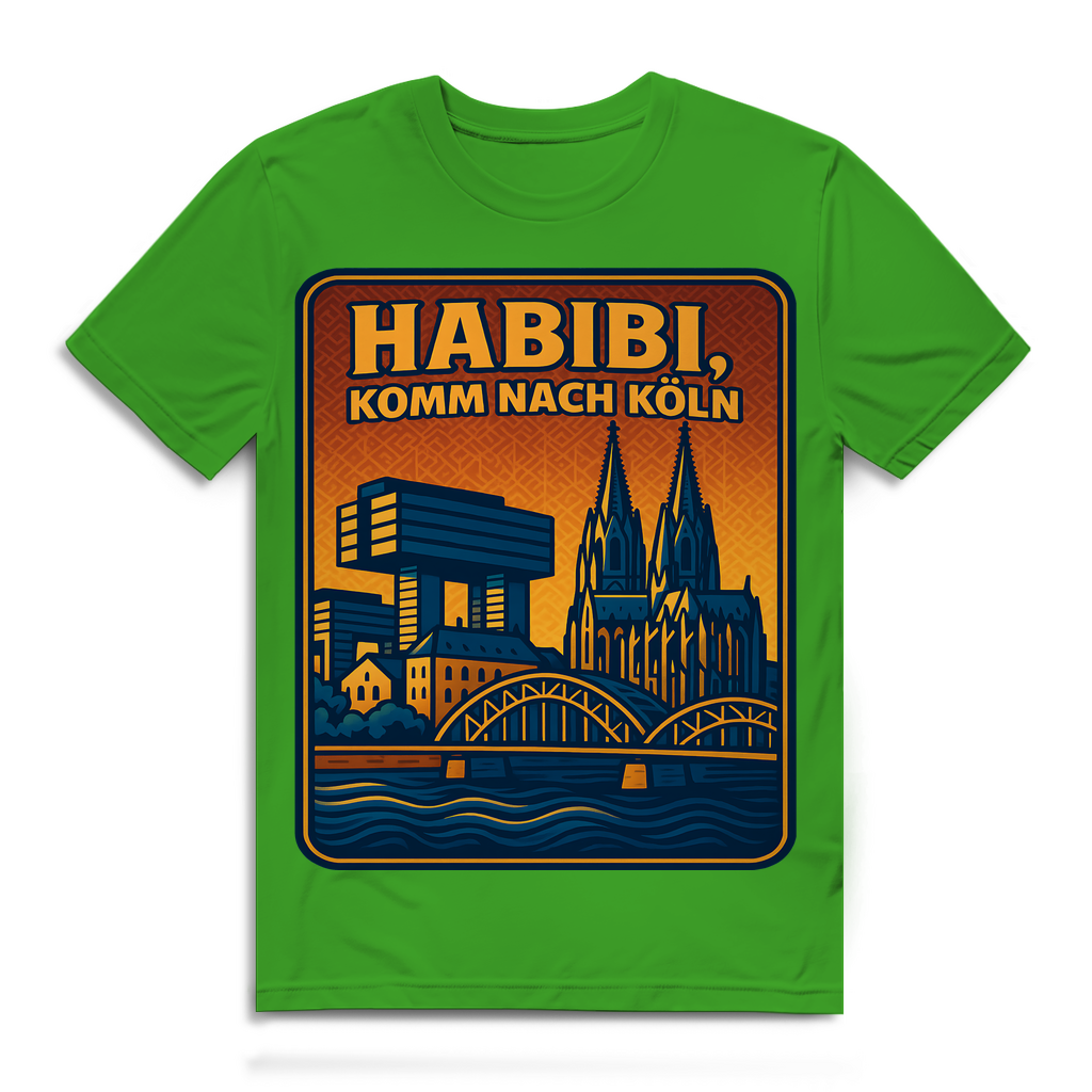 Habibi komm nach Köln - Herren Premium Bio T-Shirt Real Green