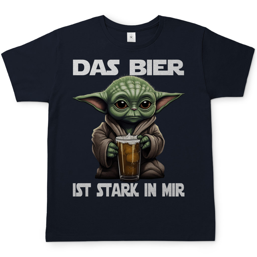 Das Bier ist stark in mir - Baby Yoda Grogu - Herren Shirt