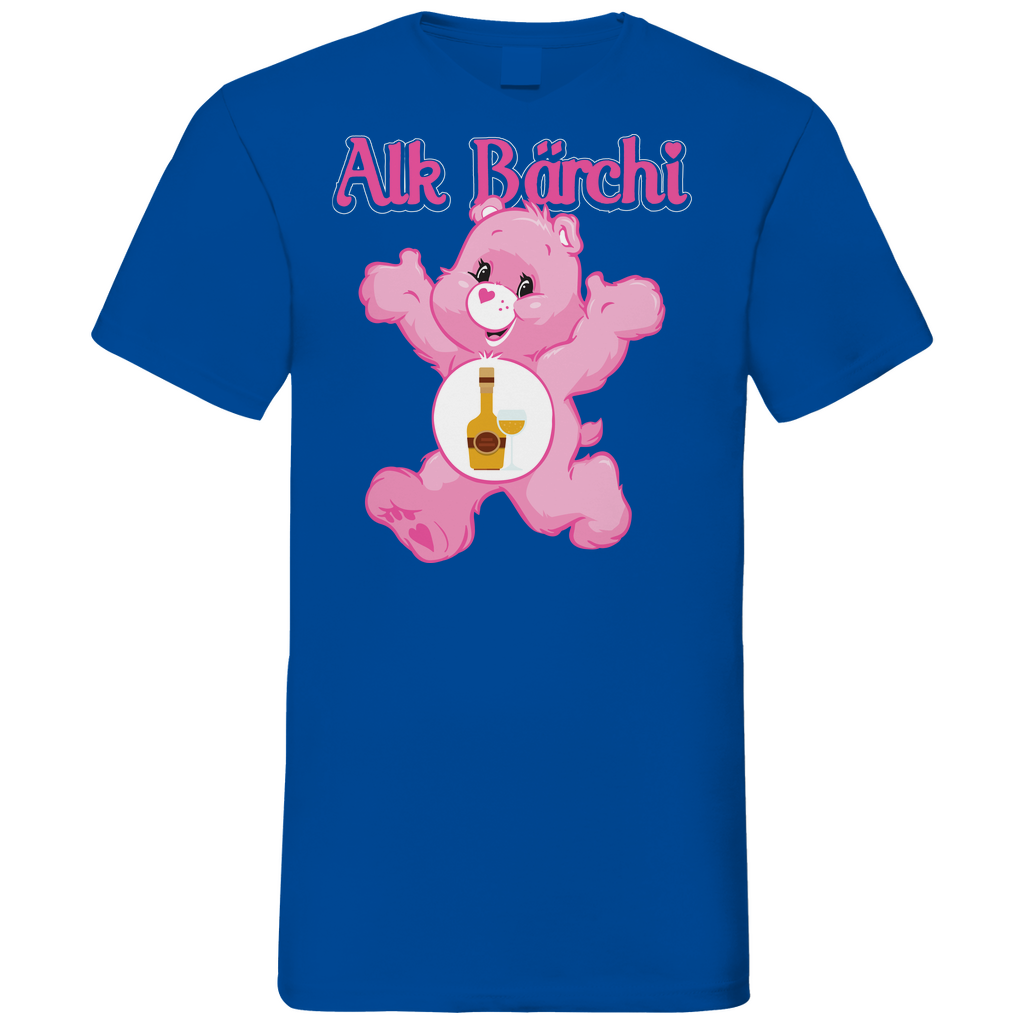 Alk Bärchi - Glücksbärchi - Herren V-Neck Shirt