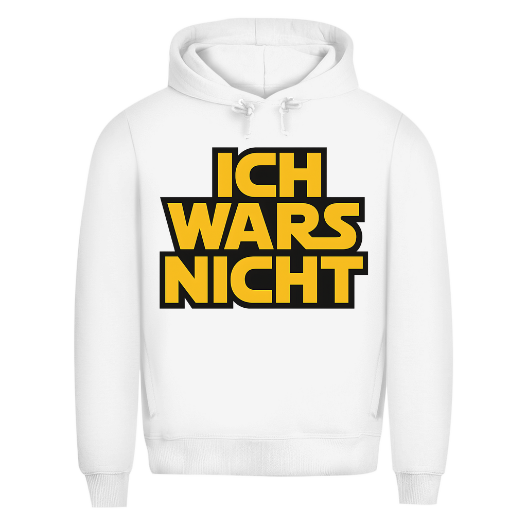 Star Wars Parodie Hoodie Herren Ich Wars Nicht Bio White