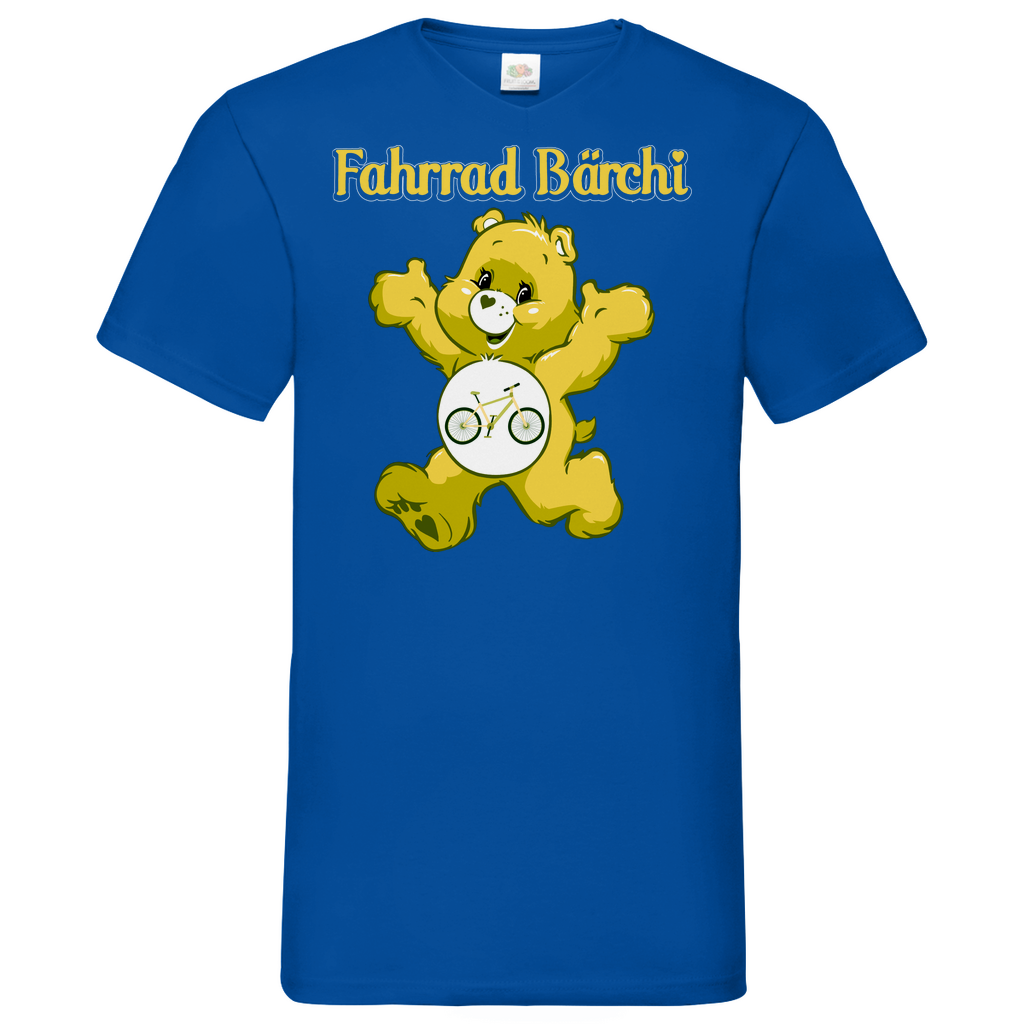 Fahrrad Bärchi - Glücksbärchi - Herren V-Neck Shirt Royal Blue