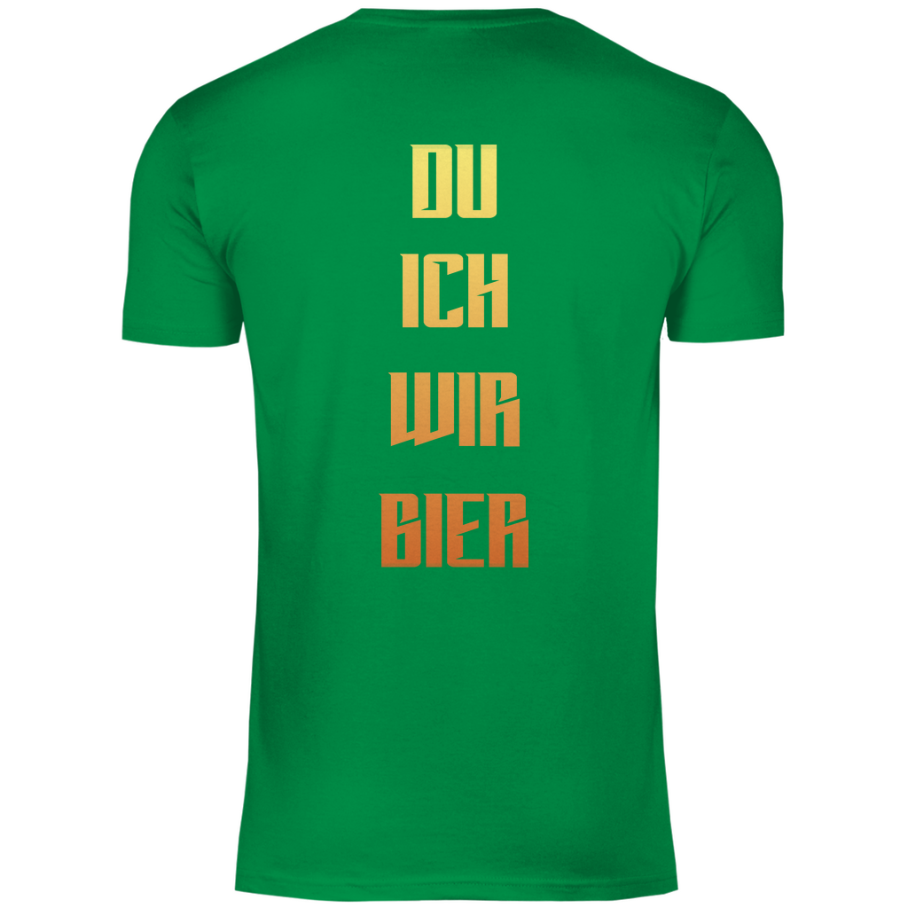 Strammsein Du Ich Wir Bier - Herren Shirt