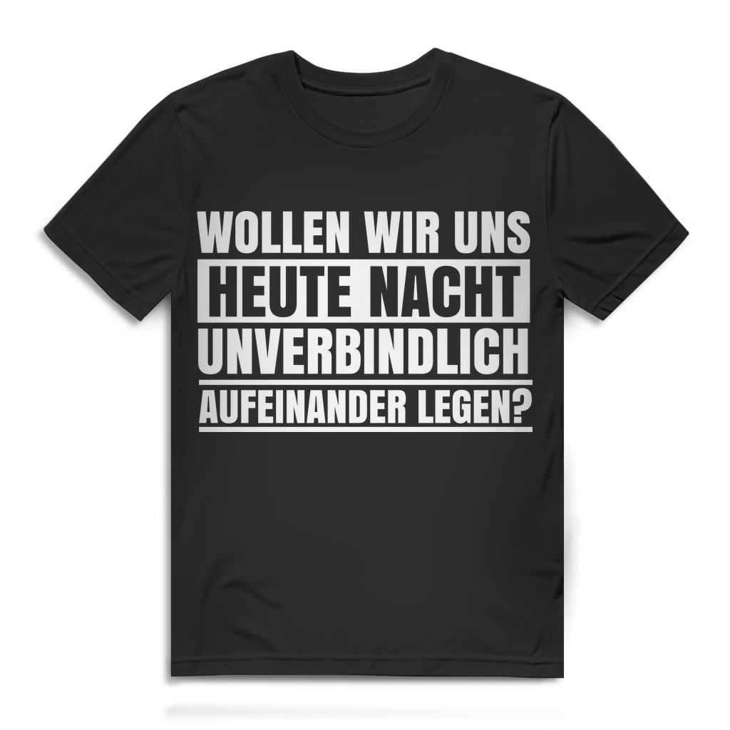 Funshirt Männer mit Anmachspruch – Lustiges Shirt für Party und Festival Black