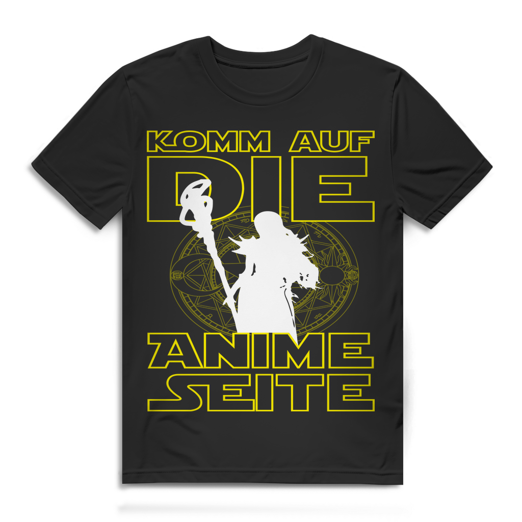 Anime Shirt Männer – Komm auf die Anime Seite – Manga Animes Otaku Style Black