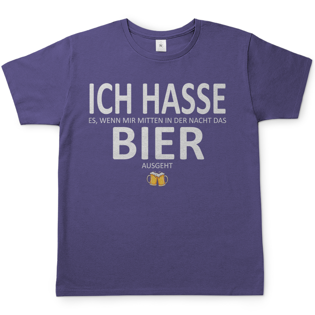 Hasse es wenn mir Bier ausgeht - Herren Shirt Millennial Lilac