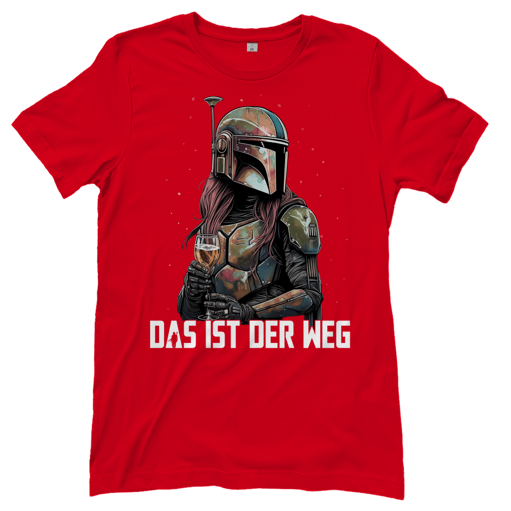 Das ist der Weg - Mandalorianerin Wein - Damenshirt Red