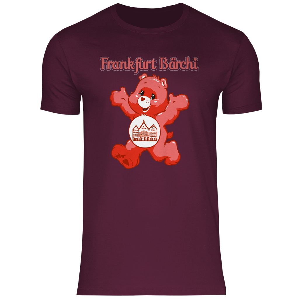 Frankfurt Bärchi - Glücksbärchi - Herren Shirt Burgundy