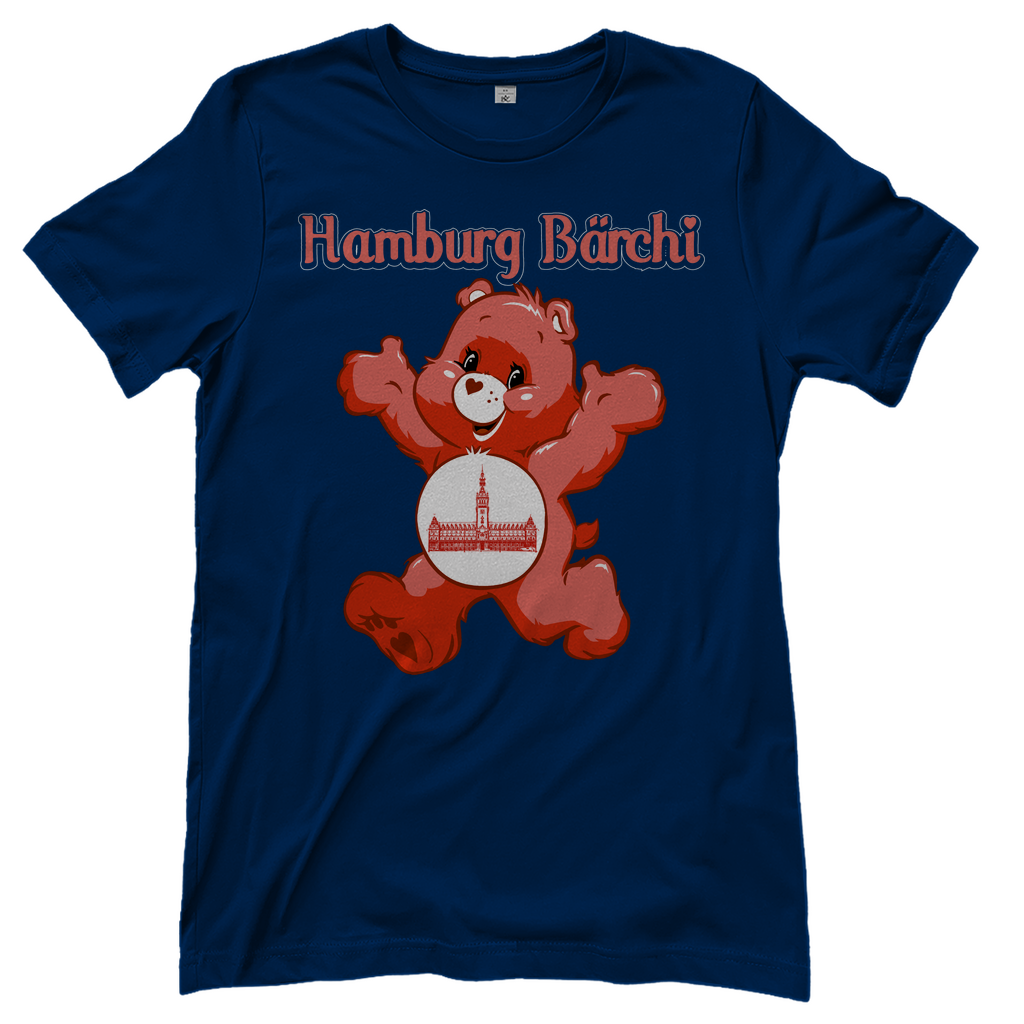 Hamburg Bärchi - Glücksbärchi - Damenshirt Navy