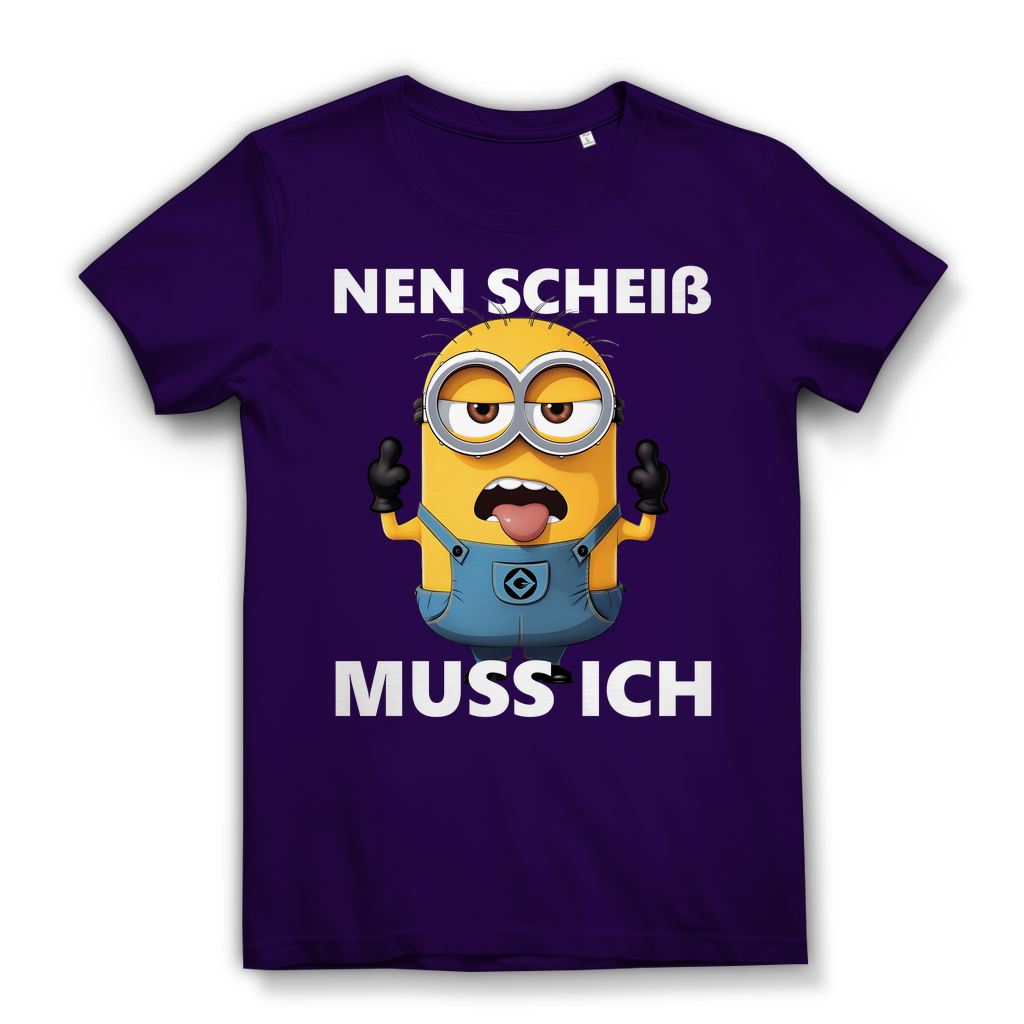 Damen Premium Bio T-Shirt Nen Scheiß Muss Ich Minion