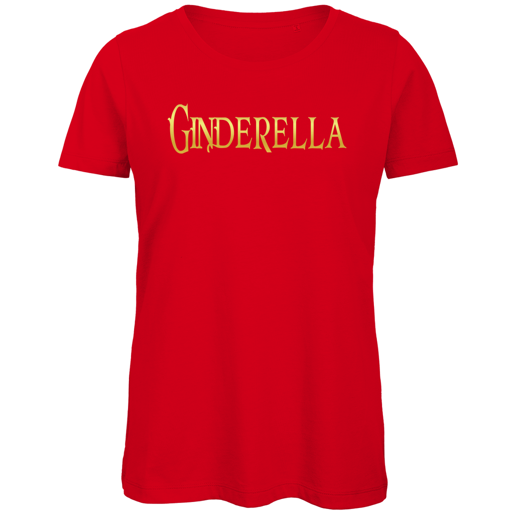 Ginderella - Prinzessin Gold - Damen Premium Bio T-Shirt Red