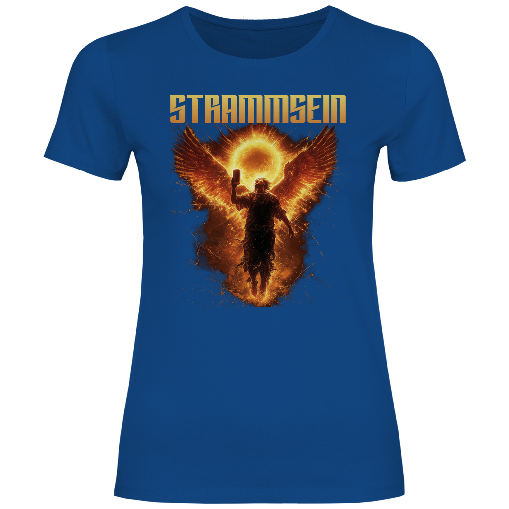 Strammsein Du Ich Wir Bier - Damenshirt Royal Blue