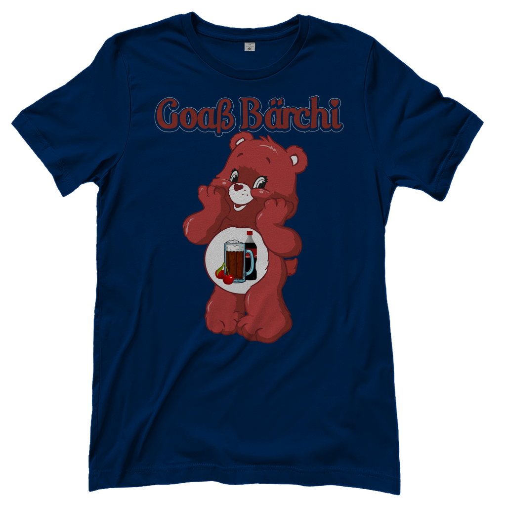 Goaß Bärchi - Glücksbärchi - Damenshirt Navy