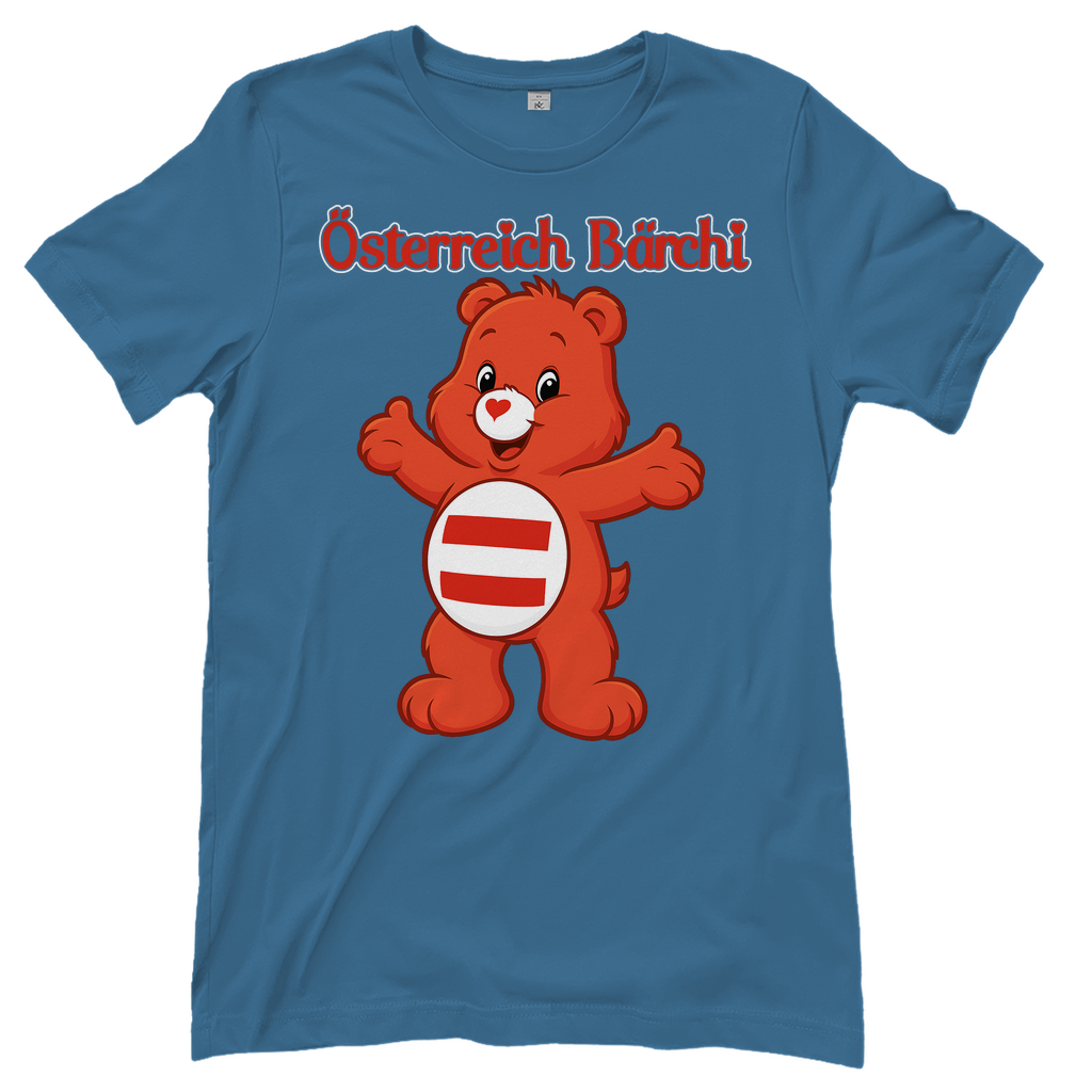 Österreich Bärchi - Glücksbärchi - Damen T-Shirt Stone Blue