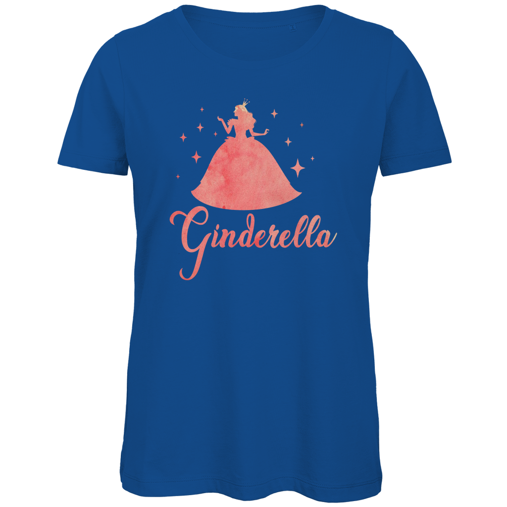 Ginderella - Prinzessin Aquarell - Damen Premium Bio T-Shirt Royal Blue