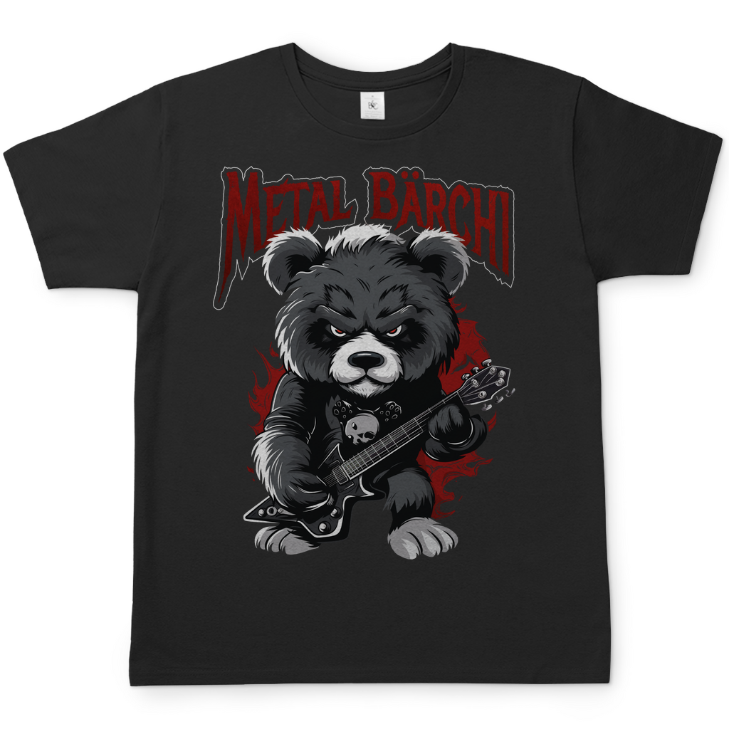 Metal Bärchi - Glücksbärchi - Herren Shirt Black