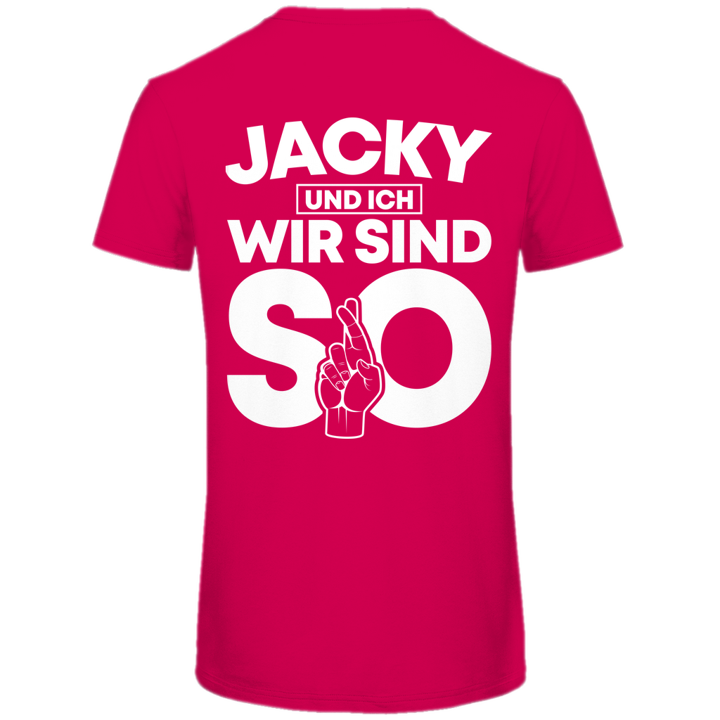 Jacky und ich wir sind so Jack Daniels - Herren Premium Bio T-Shirt