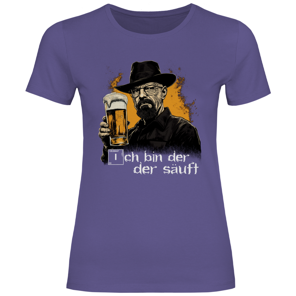Ich bin der der säuft - Damenshirt Millennial Lilac