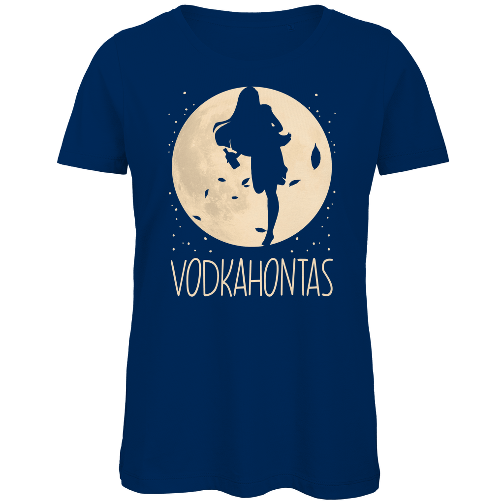 Mond Prinzessin - Vodkahontas - Damen Premium Bio T-Shirt Navy