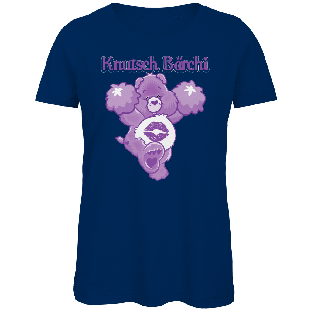 Knutsch Bärchi - Glücksbärchi - Damen Premium Bio T-Shirt Navy