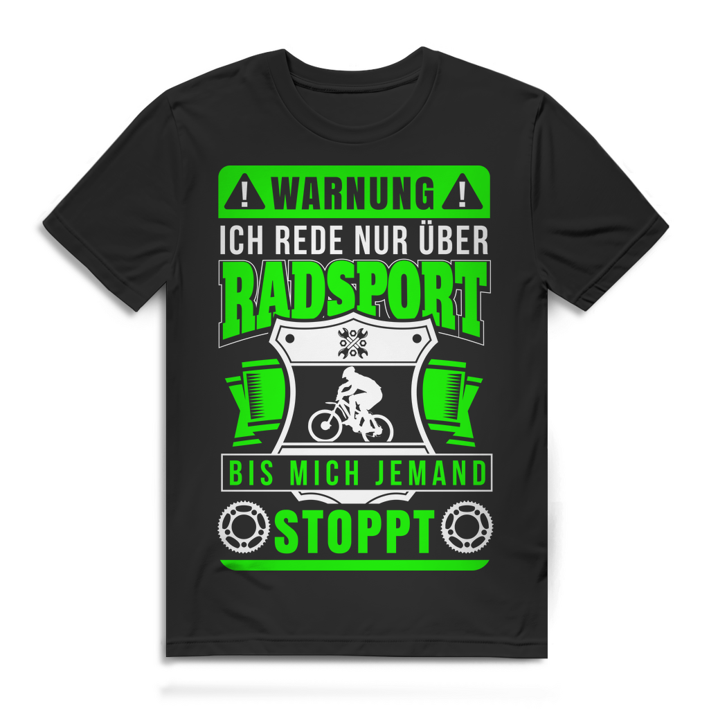 MTB Funshirt Herren – Witziges Fahrrad T-Shirt für Radsportfans mit Spruch Black
