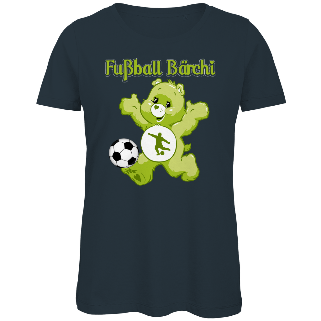 Fußball Bärchi - Glücksbärchi - Damen Premium Bio T-Shirt Dark Grey