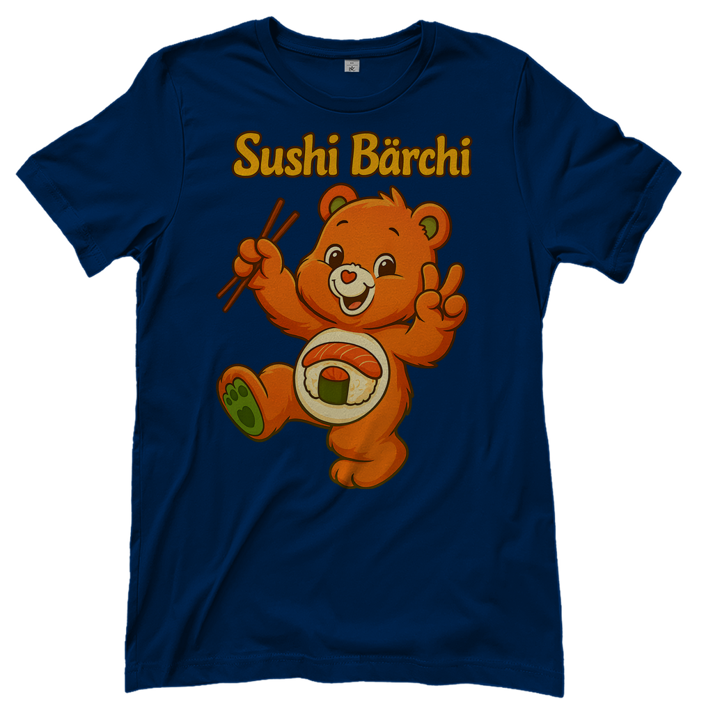 Sushi Bärchi - Glücksbärchi - Damen T-Shirt Navy
