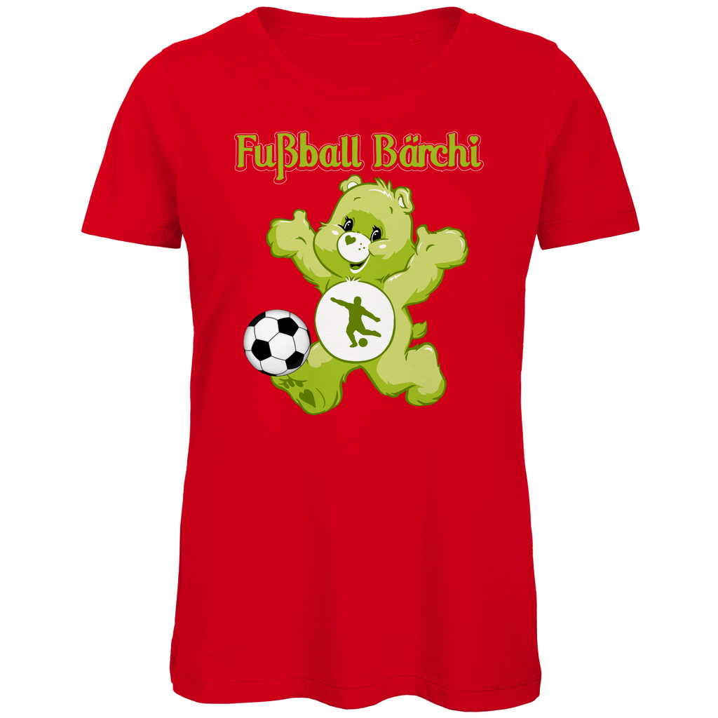 Fußball Bärchi - Glücksbärchi - Damen Premium Bio T-Shirt Red
