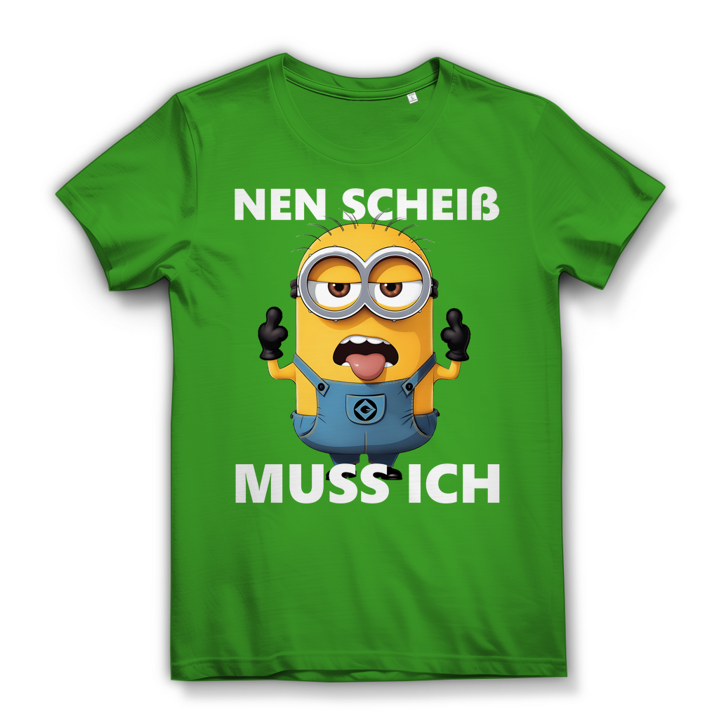 Damen Premium Bio T-Shirt Nen Scheiß Muss Ich Minion