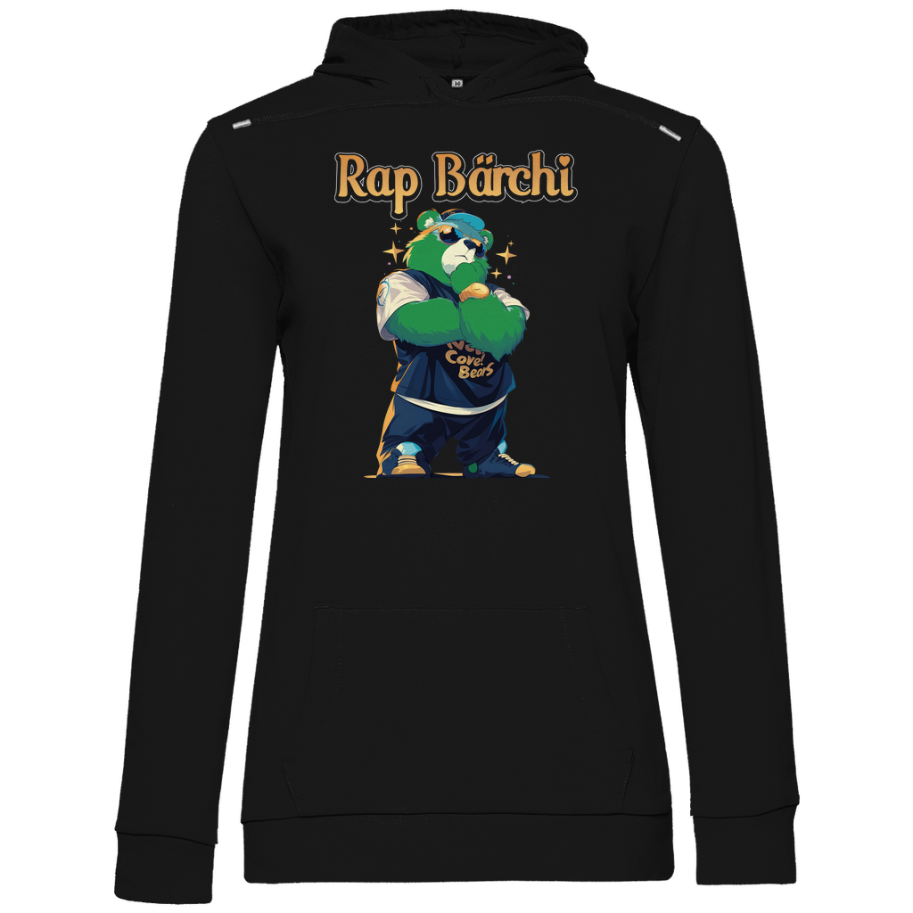 Rap Bärchi - Glücksbärchi - Damen Hoodie Black
