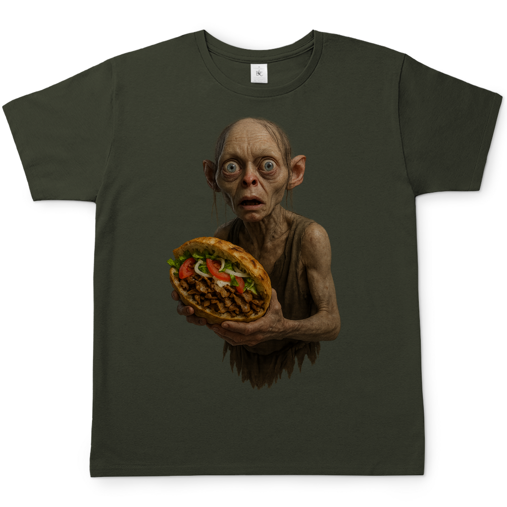 Döner mein Schatz Gollum LOTR - Herren T-Shirt Urban Khaki