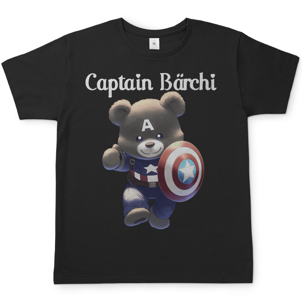 Captain Bärchi - Glücksbärchi - Herren Shirt Black
