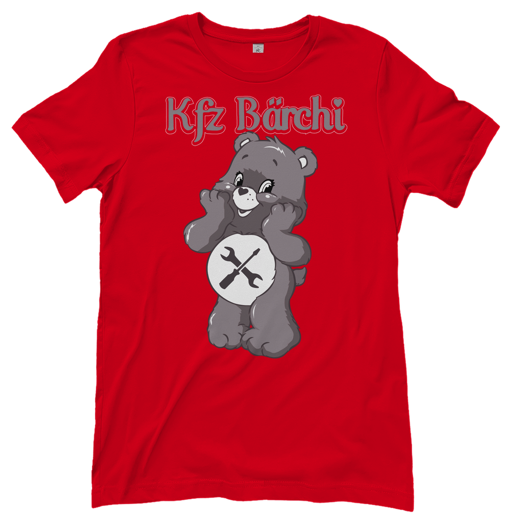 KFZ Bärchi - Glücksbärchi - Damenshirt Red