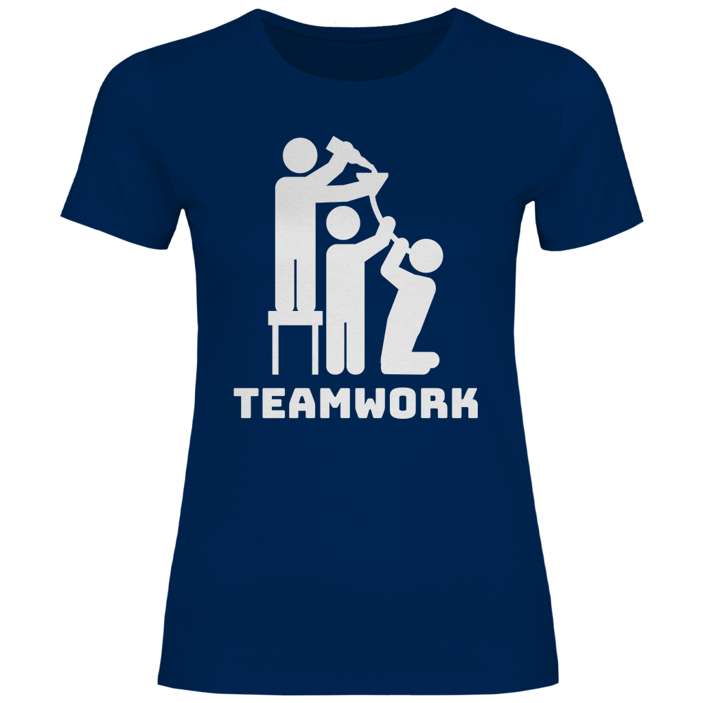 Teamwork - Damenshirt Navy