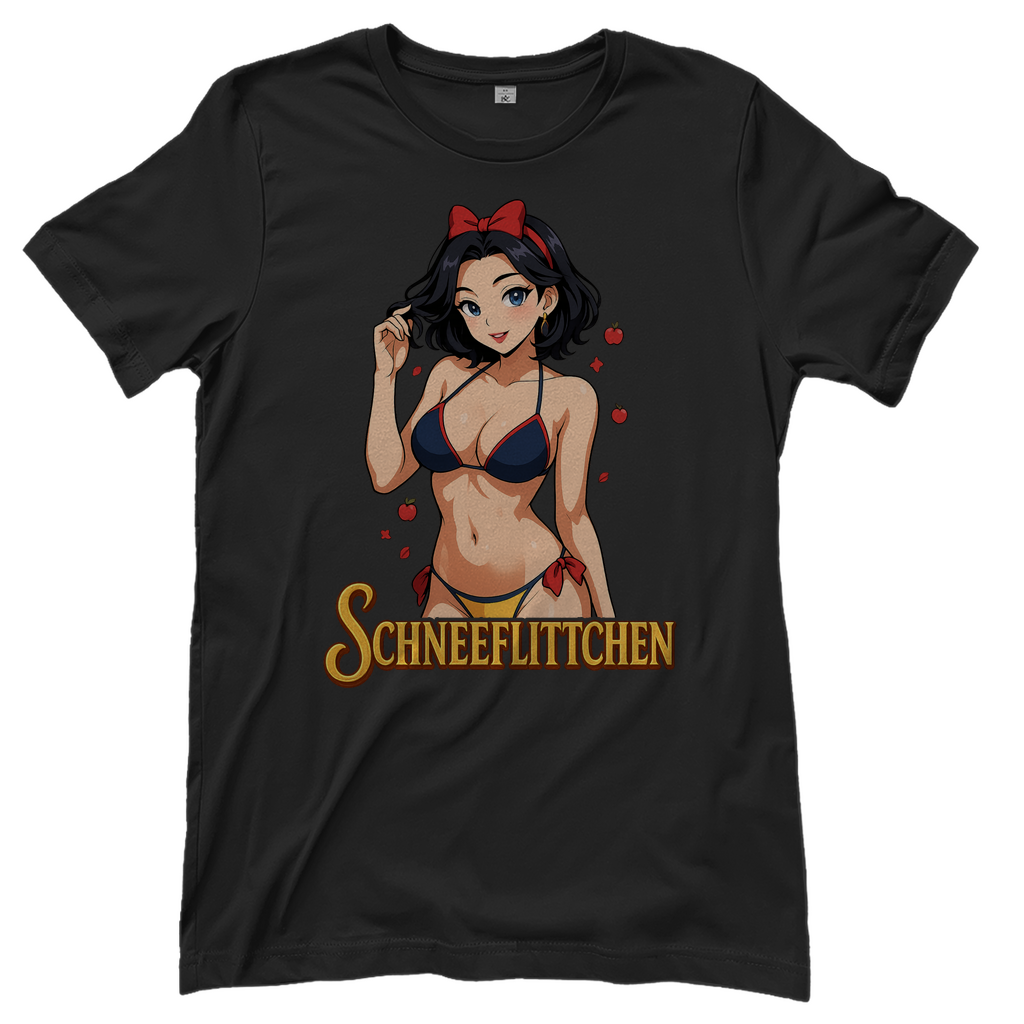 Schneeflittchen Schneewittchen - Damen T-Shirt Black
