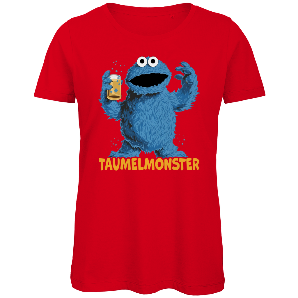 Sesamstraße - Taumel Krümelmonster - Damen Premium Bio T-Shirt Red